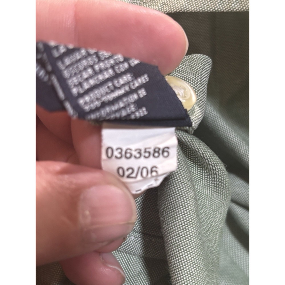 tommy hilfiger shirt men xl Mint Green Shirt Sleeve EUC 2006 - Picture 2 of 10
